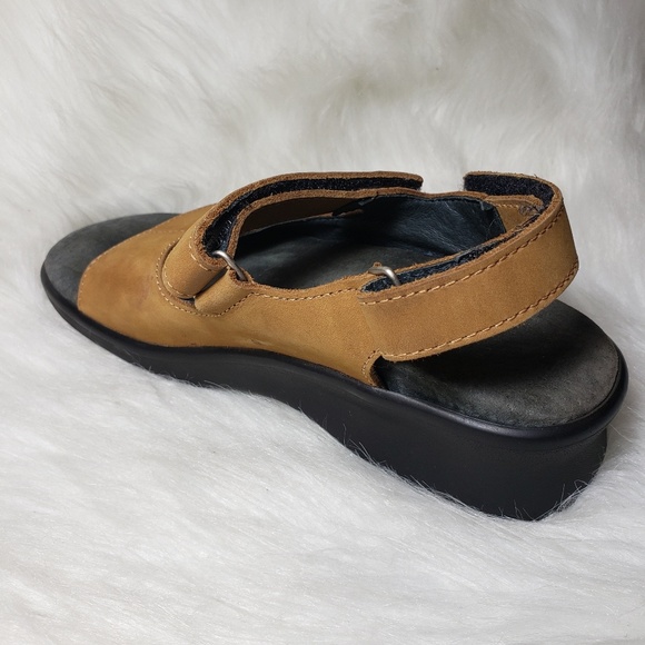 Leather Orthopedic Matplus Velcro Emily Sandal Tan - Picture 5 of 8